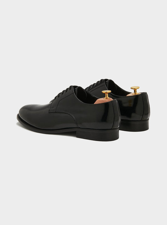 Derby liscia in pelle-1